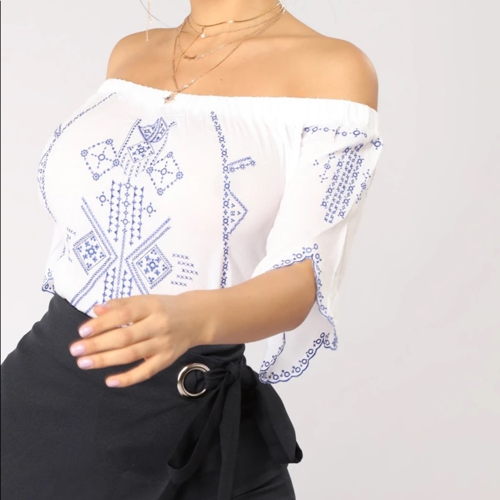 Fashion Nova Adrianna Off Shoulder Top